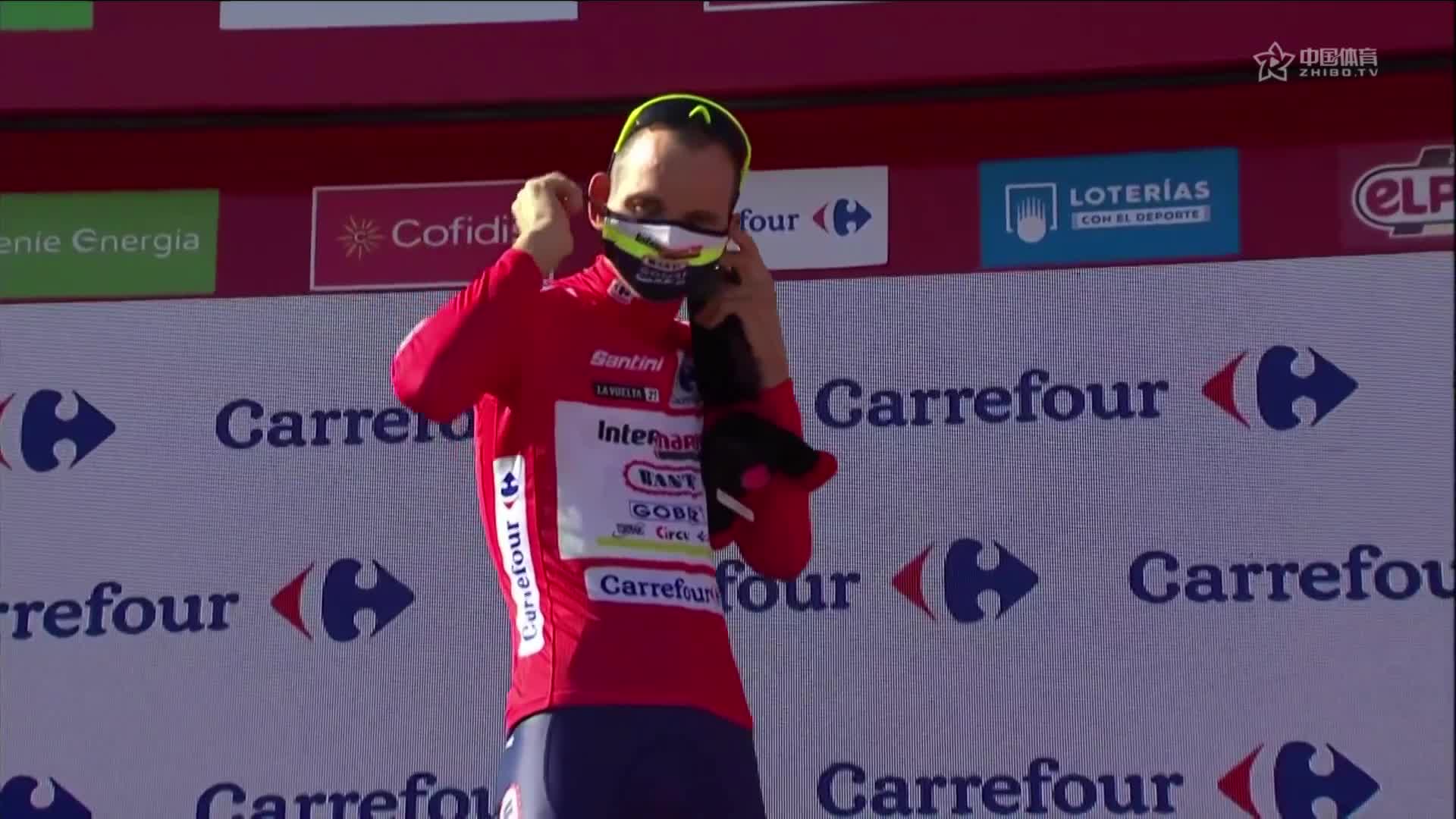 2021环西S4 |  雅各布森赢下赛段穿绿衫 第四赛段颁奖仪式