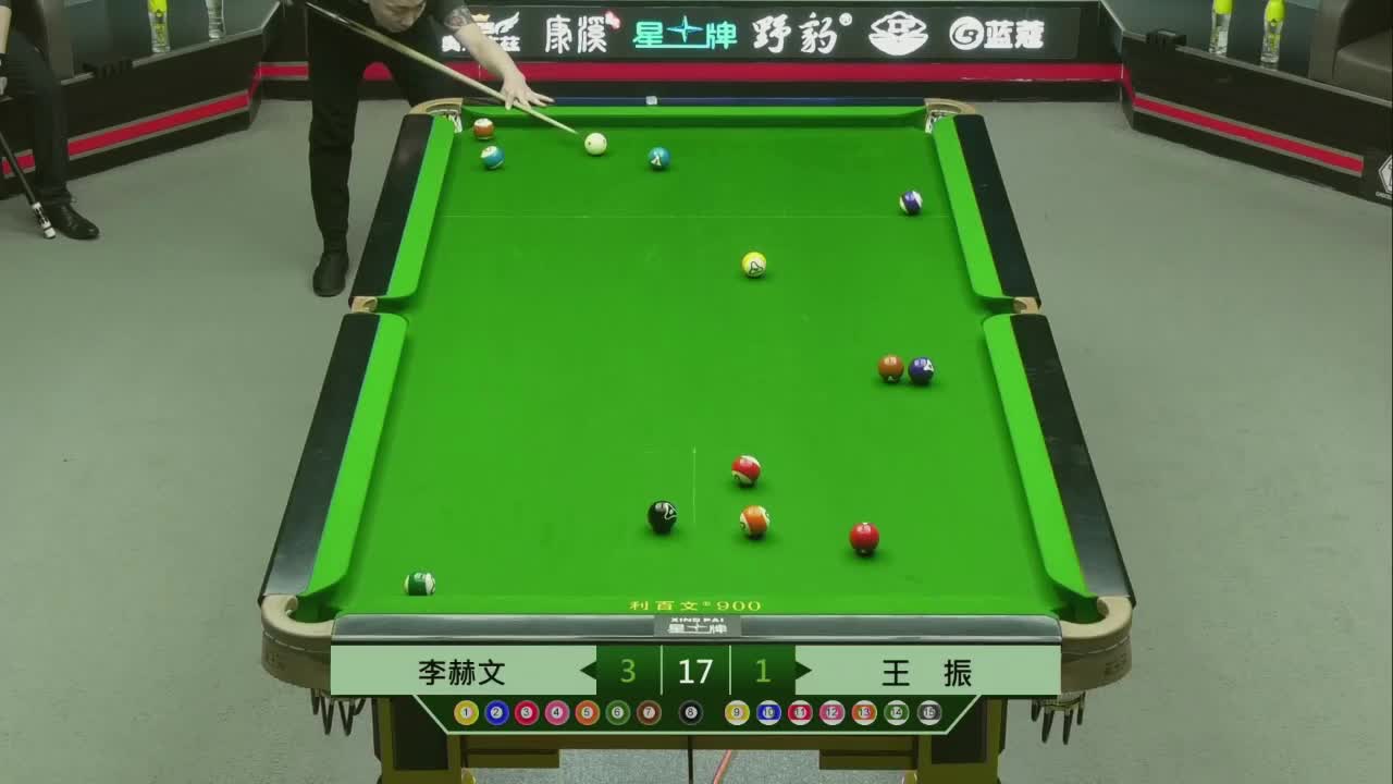 2021中式台球全明星赛 64进32双败　李赫文 vs 王振