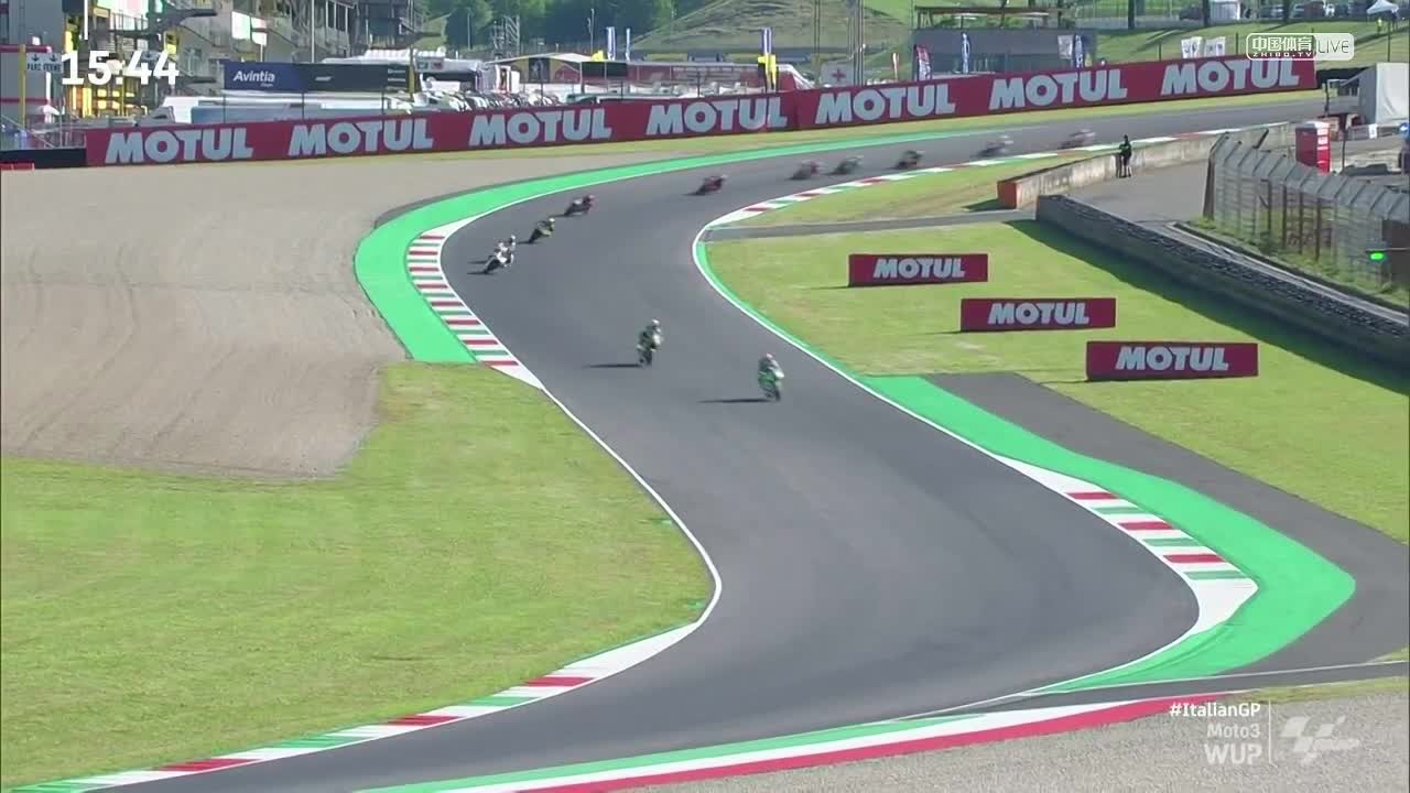 MotoGP世界摩托锦标赛 意大利大奖赛 Moto3热身赛 （英文）