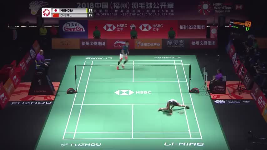 2018中国(福州)羽毛球公开赛男单半决赛：桃田贤斗VS谌龙  摸摸它的运气不是一般的好啊