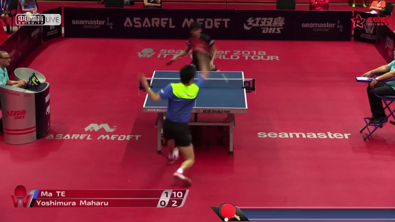 马特 CHN vs 吉村真晴 JPN ITTF保加利亚公开赛男单第一轮