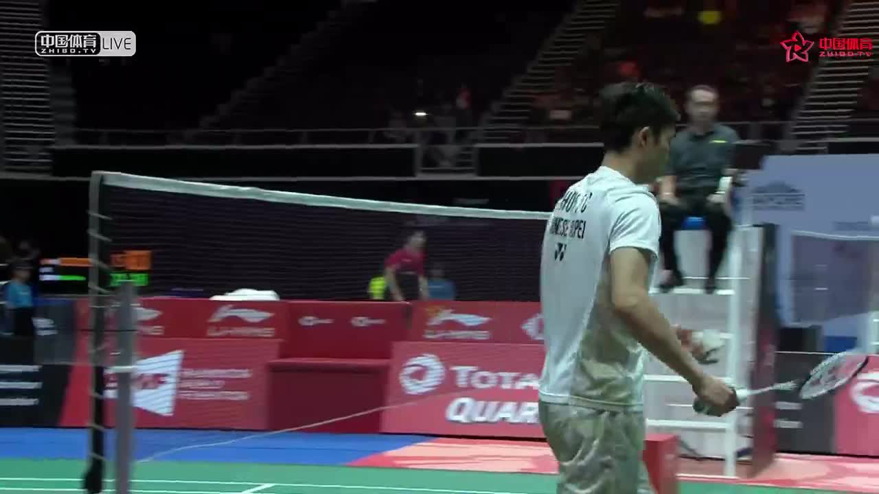 乔斌 VS 周天成 2018韩国公开赛 男单半决赛