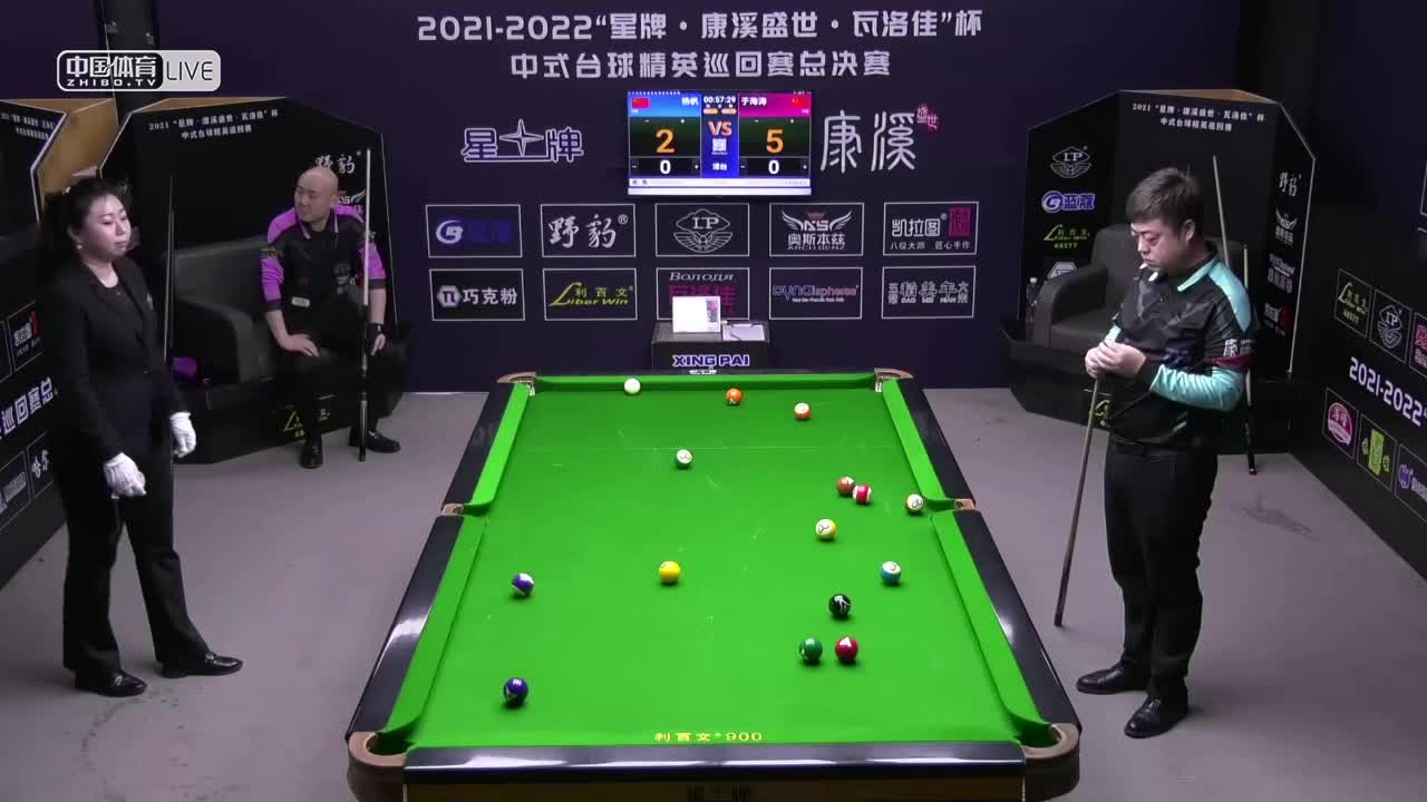 2021-22中式台球精英巡回赛总决赛 16进8　杨帆 VS 于海涛