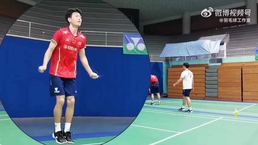 男双训练花絮来袭！（转自微博：羽毛球工作室）