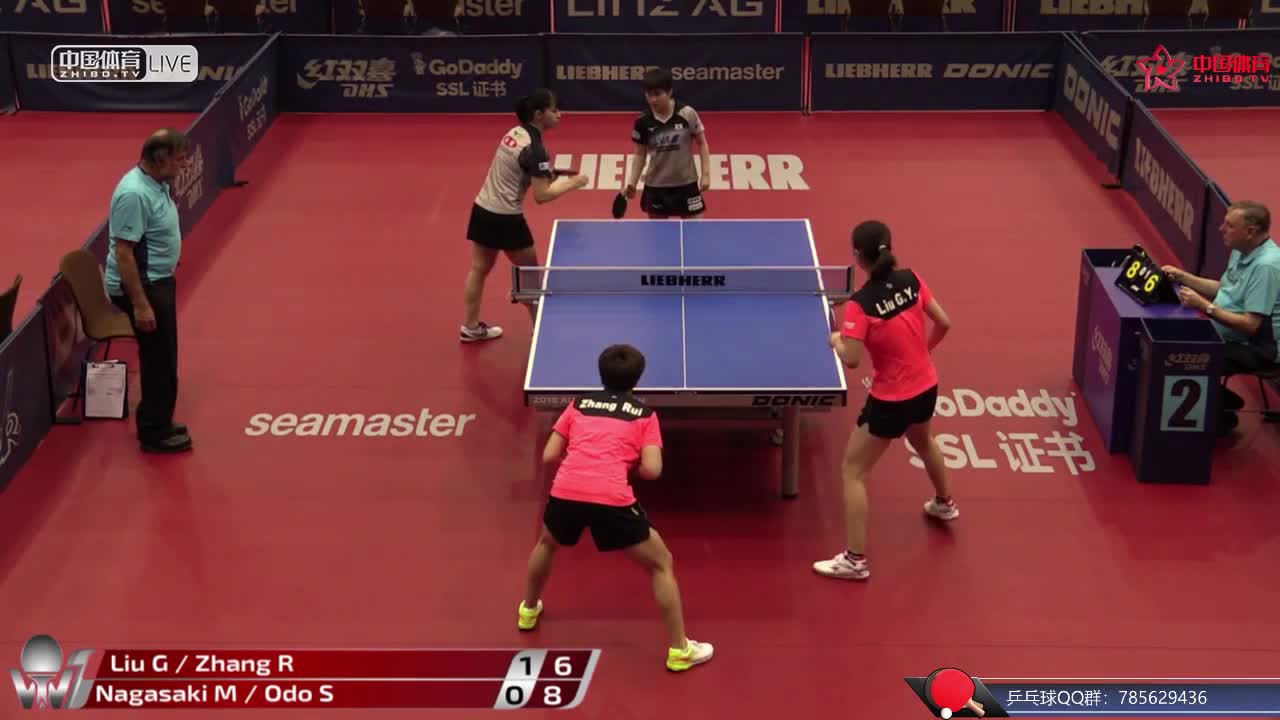 刘高阳/张瑞 CHN vs 长崎美柚/大藤沙月 JPN 2018奥地利公开赛 女双预赛第一轮