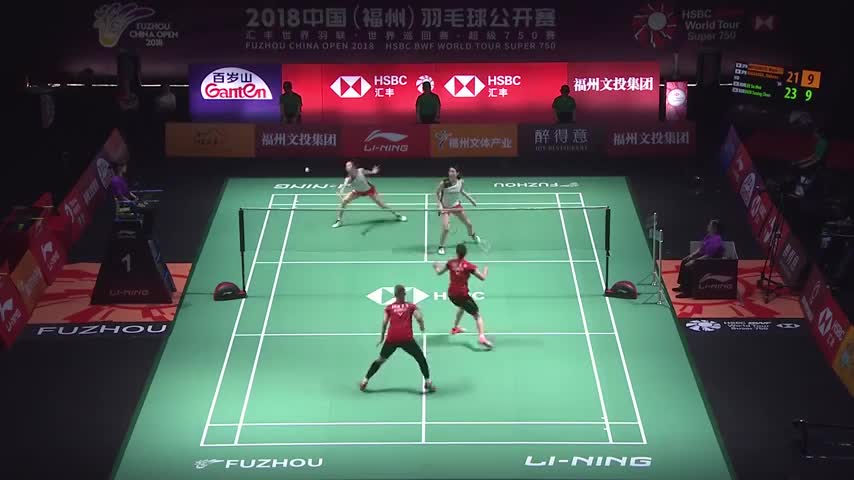经典回顾：2018中国(福州)羽毛球公开赛女双决赛：李绍希/申升瓒VS松本麻佑/永原和可 经典中日女