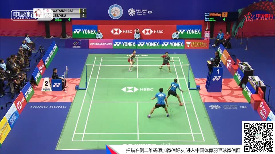 渡边勇大/东野有纱 vs 李洋/许雅晴 2018香港公开赛 混双半决赛