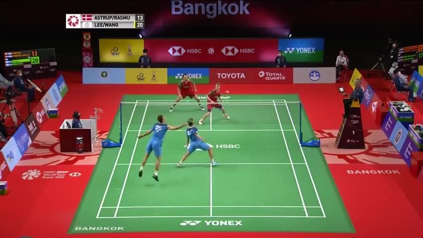 2021泰国公开赛：李洋/王齐麟的反应和连接都很快，极具观赏性