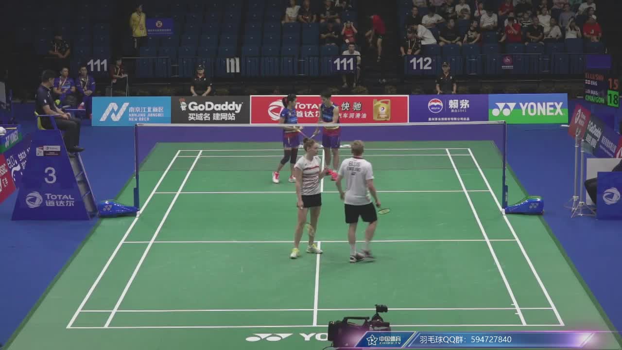 马库斯-埃利斯/劳伦-史密斯 vs 陈炳顺/吴柳萤 2018南京世锦赛混双1/8决赛