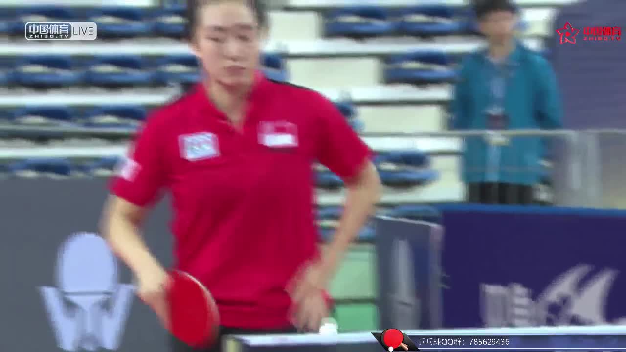 王曼昱 CHN vs 冯天薇 SGP 女单1/8决赛 ITTF世界巡回赛总决赛