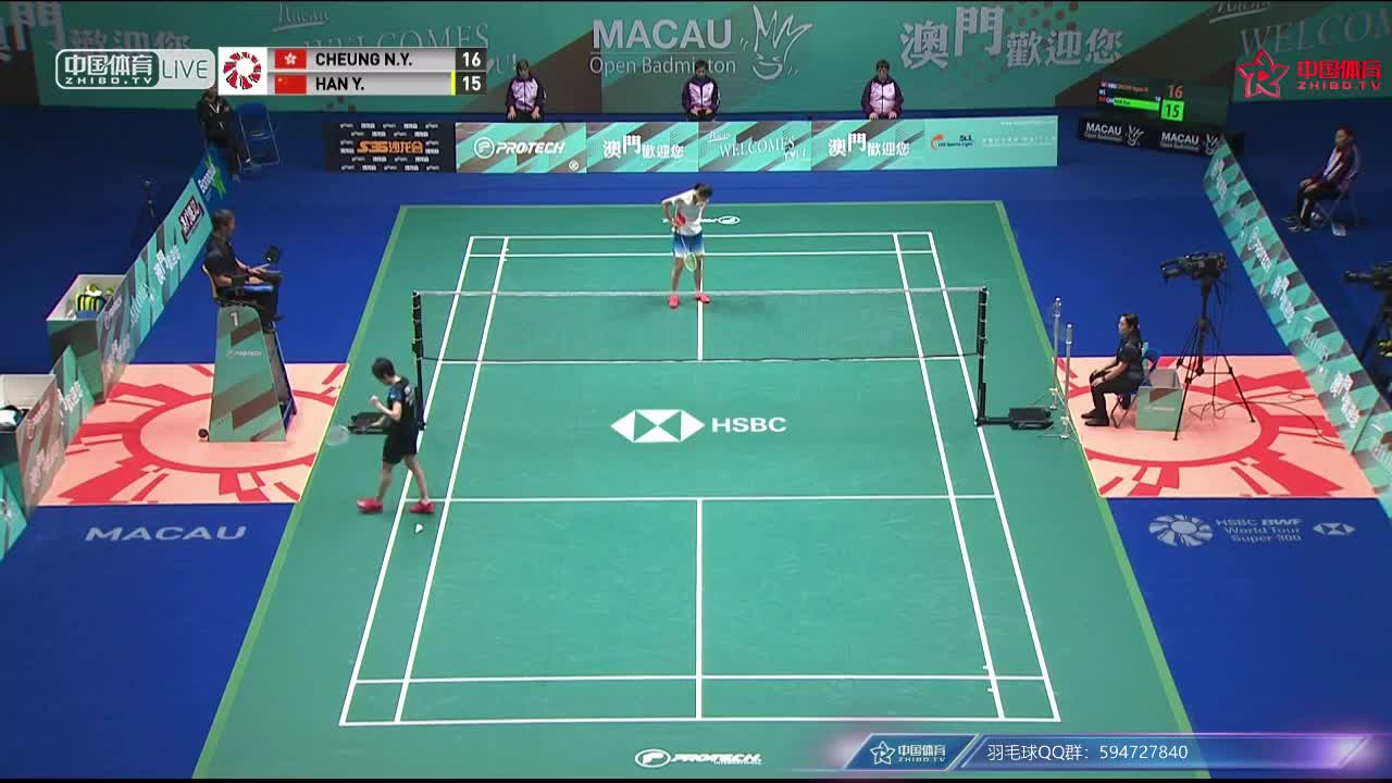 韩悦  VS 张雁宜  2018澳门公开赛 女单半决赛