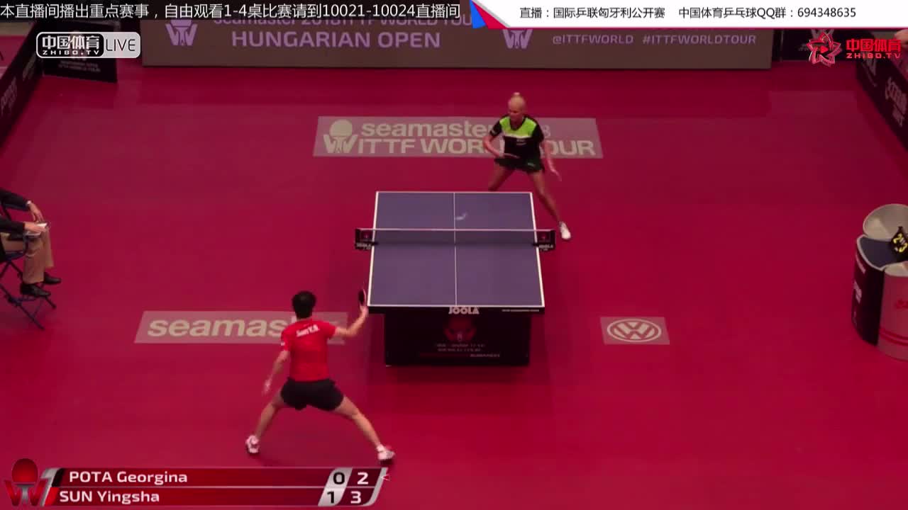 孙颖莎 CHN vs 波塔 HUN