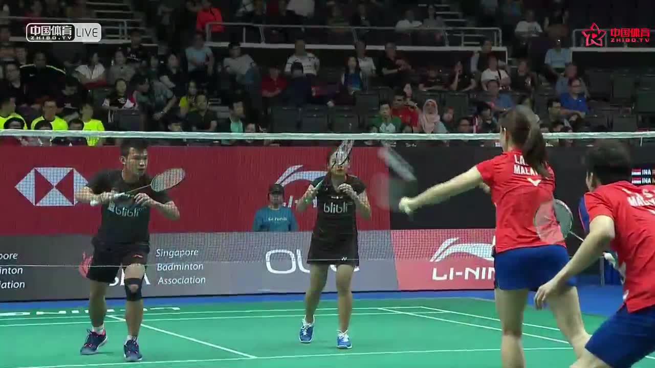 吴顺发/赖洁敏 vs 里瓦尔迪/门塔里 2018新加坡公开赛 混双1/4决赛