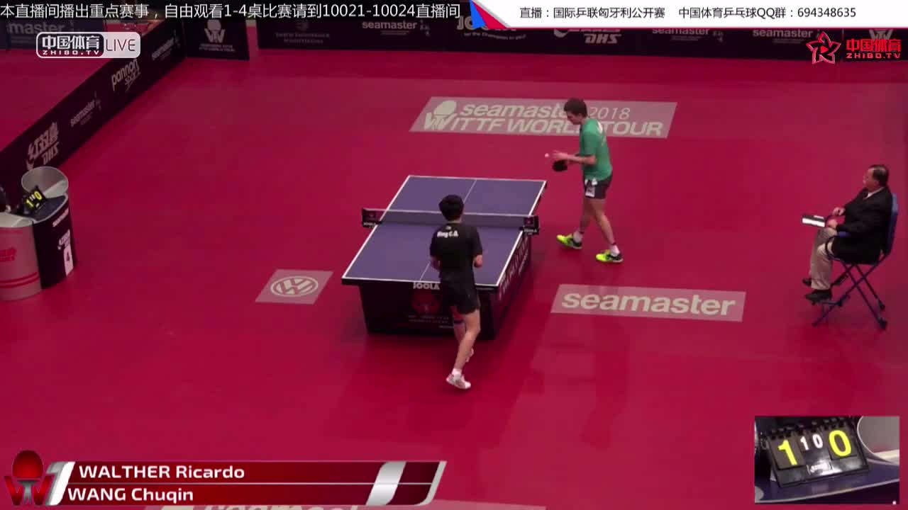 王楚钦 CHN vs 沃尔瑟 GER