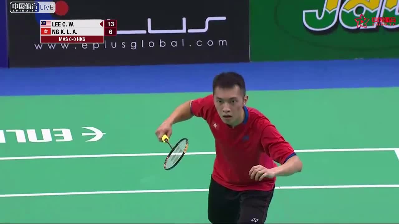 亚洲羽毛球团体锦标赛 李宗伟vs伍家朗