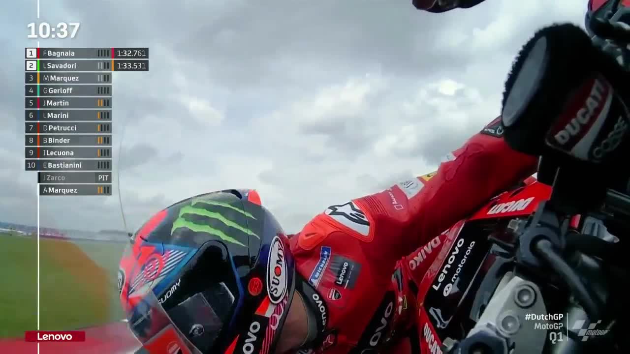 荷兰大奖赛 MotoGP排位赛1（英文）