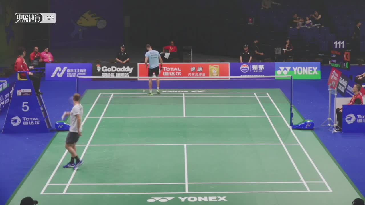 劳尔-穆斯特 vs 马尔科夫 男单第一轮 2018南京世锦赛