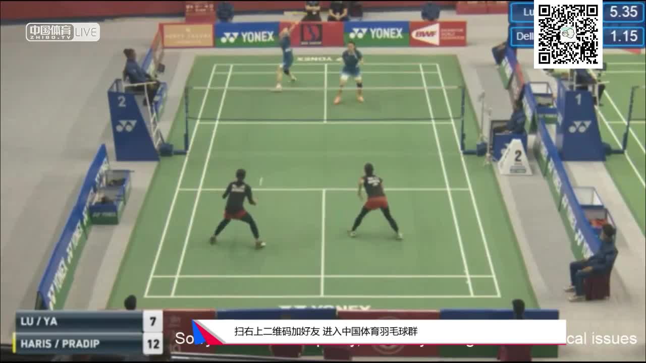 陈露/徐涯 vs 德拉-德斯迪亚拉-哈里斯/里基-艾美莉雅 2018义德莫迪锦标赛 女双1/4决赛