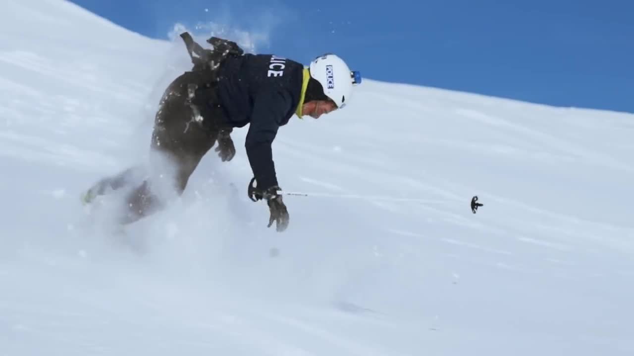 看大神空降 高海拔雪地挑战