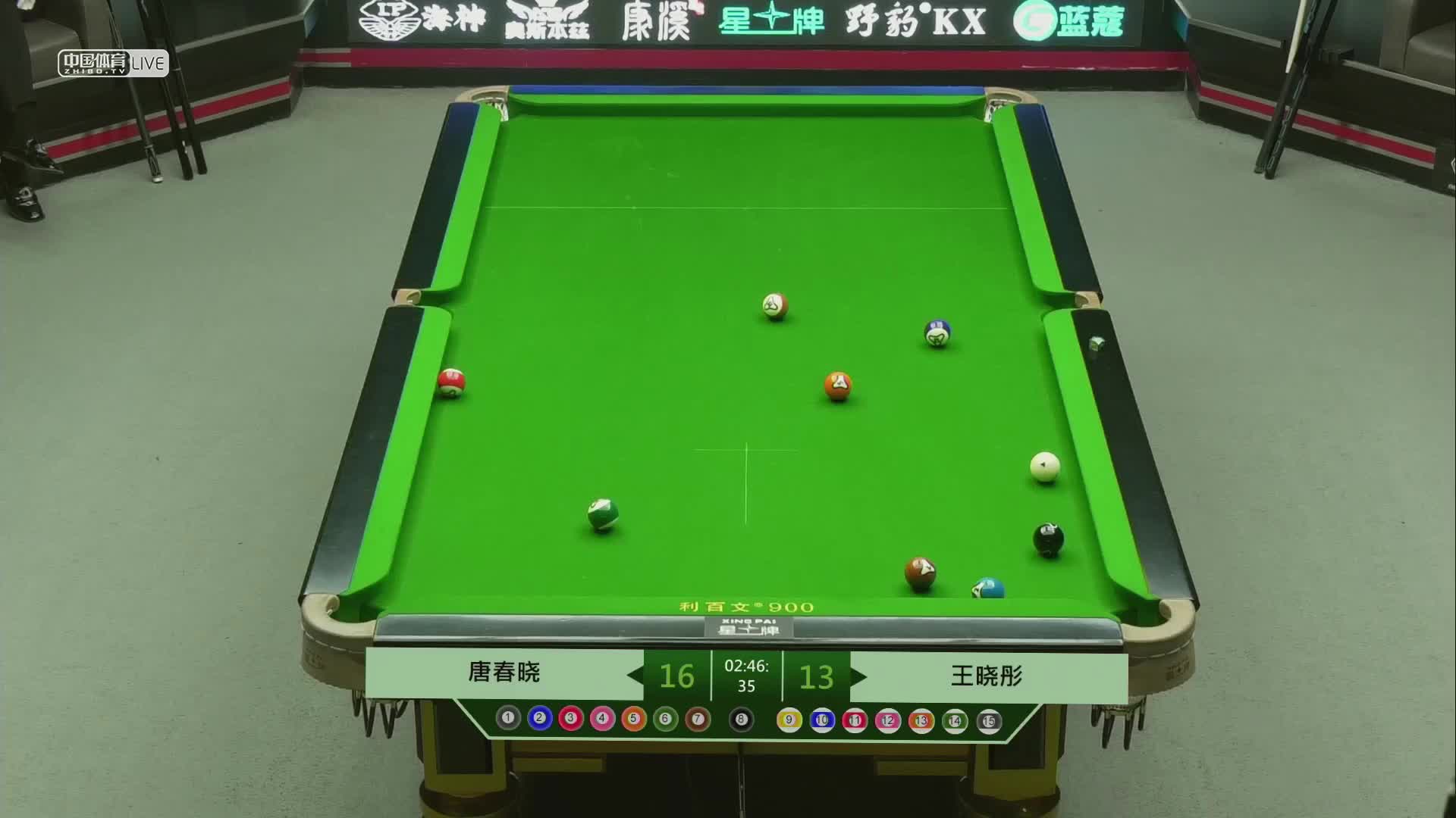 群英会之中式台球超级对抗赛 王晓彤 vs 唐春晓
