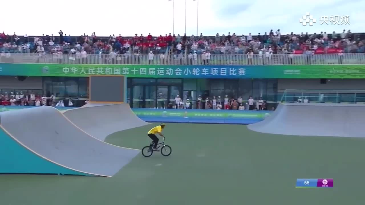 战马小轮车运动员沙小龙&周惠敏全运会首秀集锦
