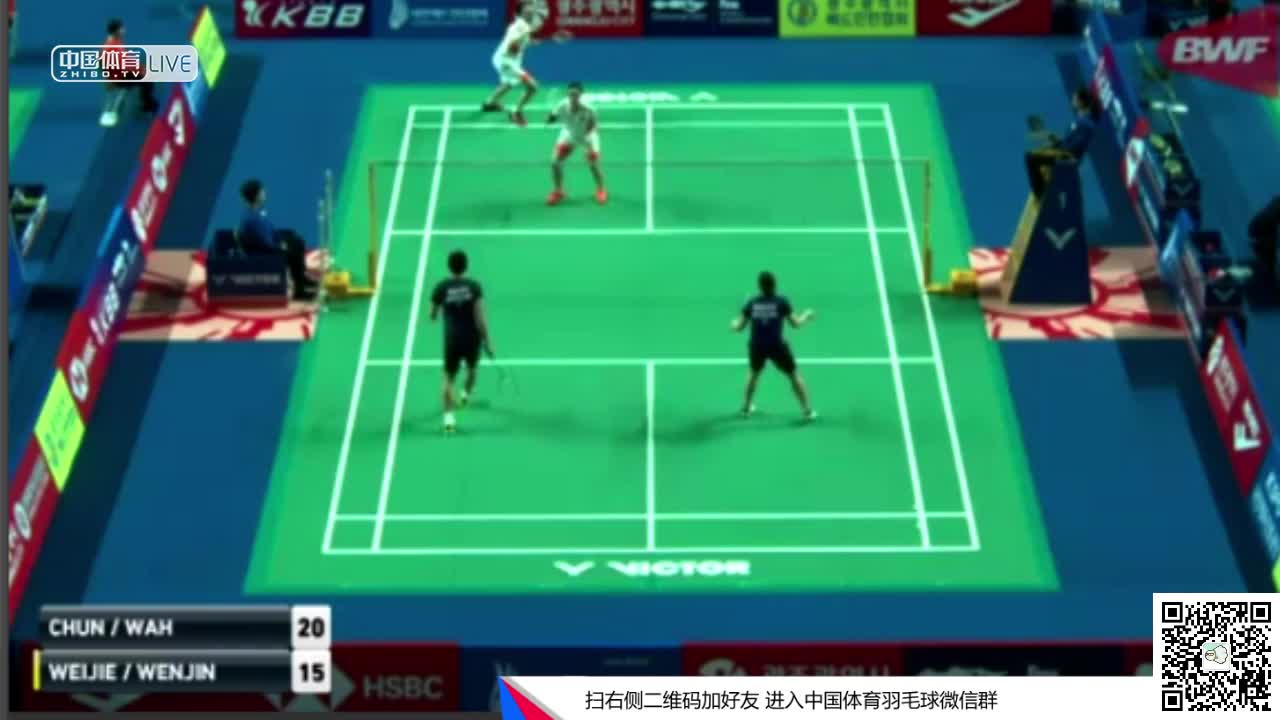 麦喜俊/周凯华  VS   董伟杰/董文静 2018韩国大师赛 混双1/16决赛