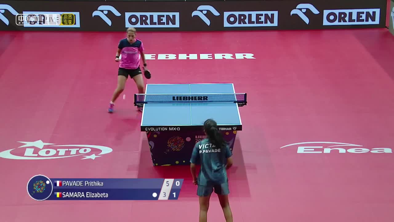 帕瓦德-普里蒂卡 VS 萨马拉 2020欧洲乒乓球锦标赛 女单1/16决赛