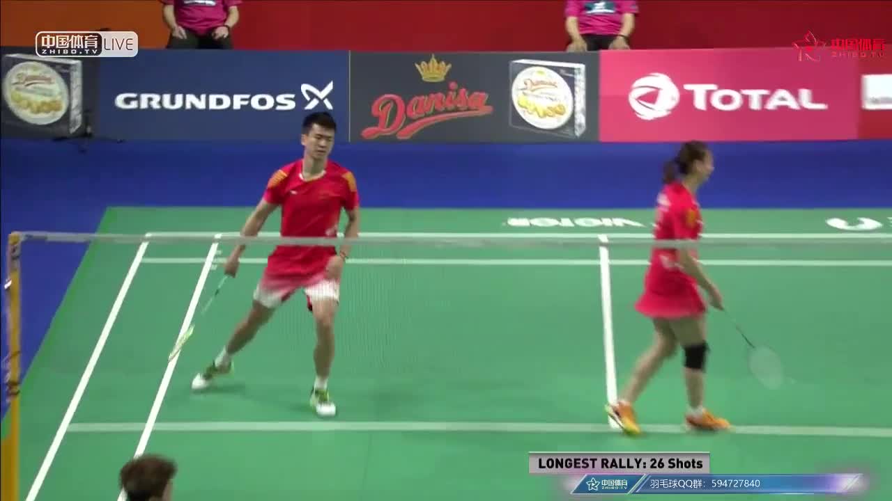 郑思维/黄雅琼VS艾哈迈德/纳西尔 2018丹麦公开赛