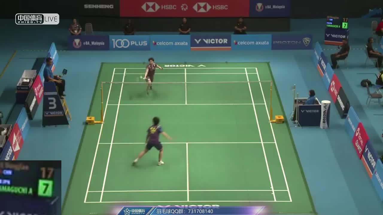 何冰娇 CHN vs 山口茜 JPN 2018马来西亚公开赛 女单1/4决赛