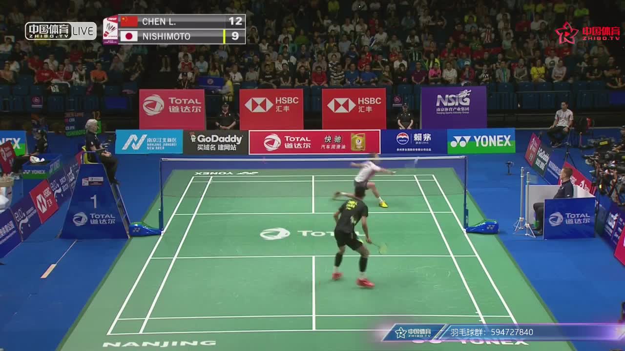 谌龙 vs 西本拳太 2018南京世锦赛男单1/8决赛