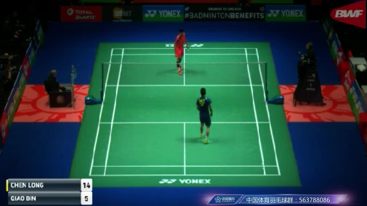 谌龙 vs 乔斌 2018全英公开赛 男单1/16决赛