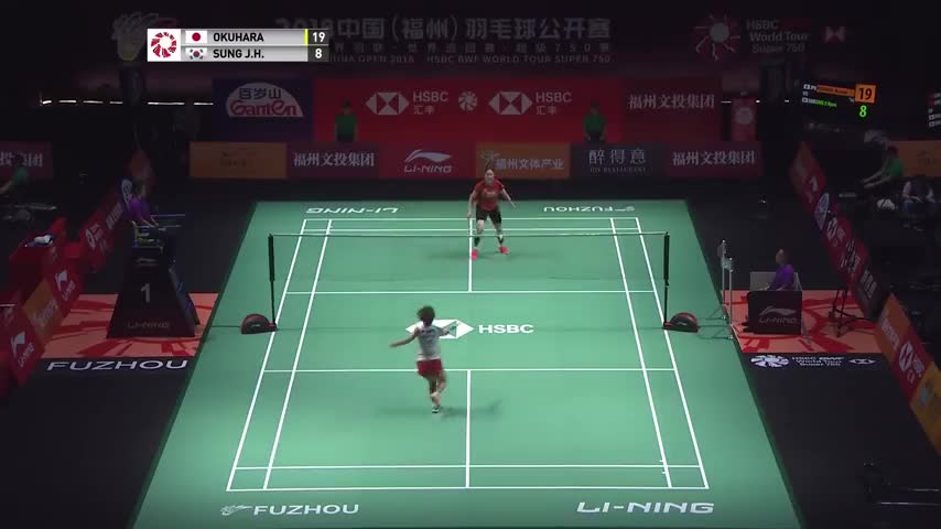 奥原希望VS成池铉精彩集锦 个子的高和矮不代表实力的高与低