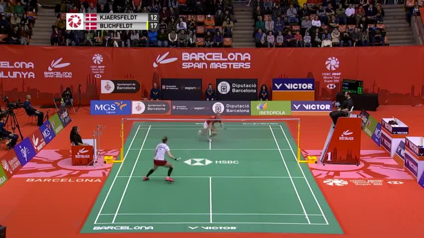2019西班牙羽毛球大师赛女单决赛：米娅·布里西费尔特 VS 莱恩·杰克斯菲德