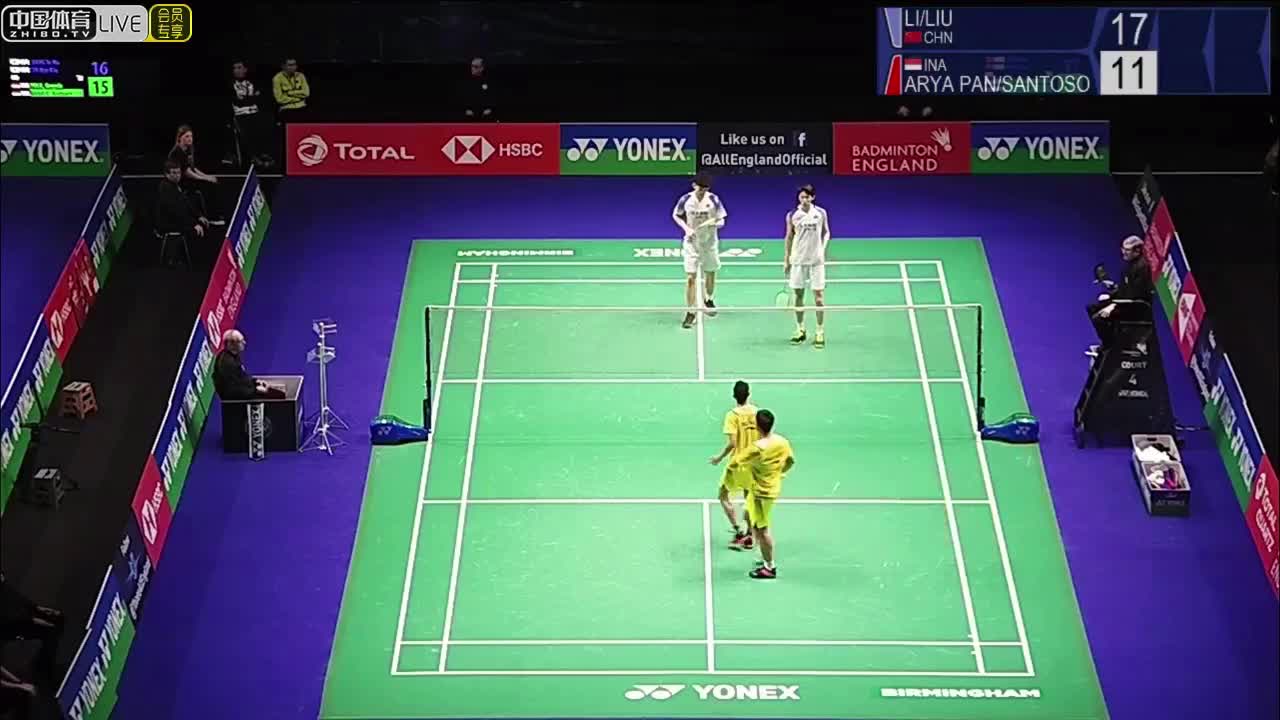 李俊慧/刘雨辰 vs 纳亚卡/桑托索 2020全英公开赛 男双1/16决赛