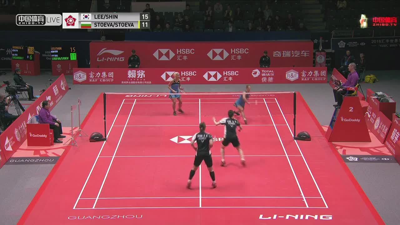 李绍希/申昇瓒 vs 加夫列拉·斯托伊娃/斯蒂法尼·斯托伊娃 2018世界羽联巡回赛总决赛女双小组赛