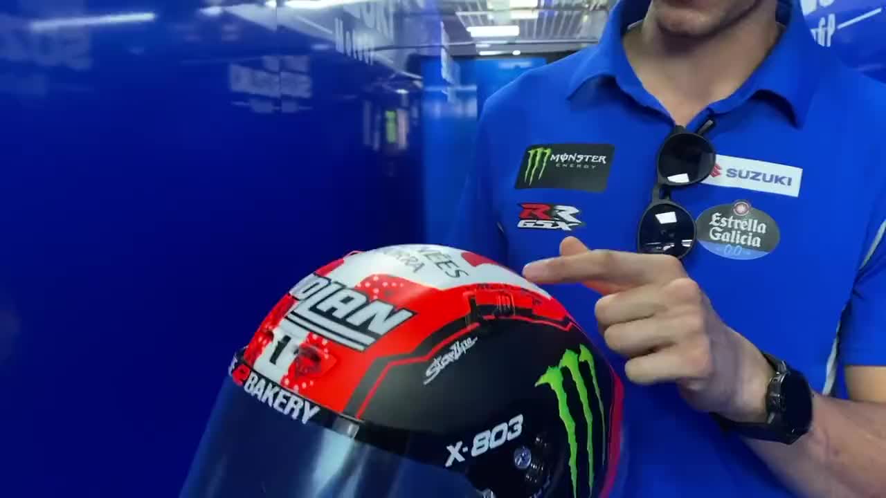 MotoGP印尼站：林斯为印尼车迷设计专属头盔