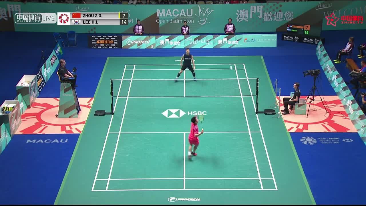 周泽奇VS李炫一 世界羽联澳门公开赛