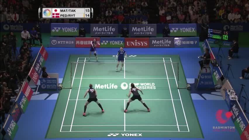 经典回顾：2016年日本羽毛球公开赛女双决赛：尤尔/佩德森VS松友美佐纪/高桥礼华