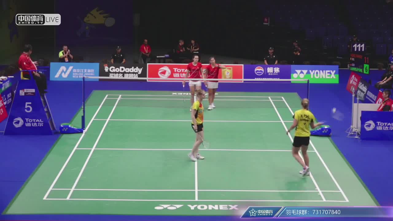 丽丝/弗洛拉 vs 丽莎-卡明斯基/汉娜 2018南京世锦赛