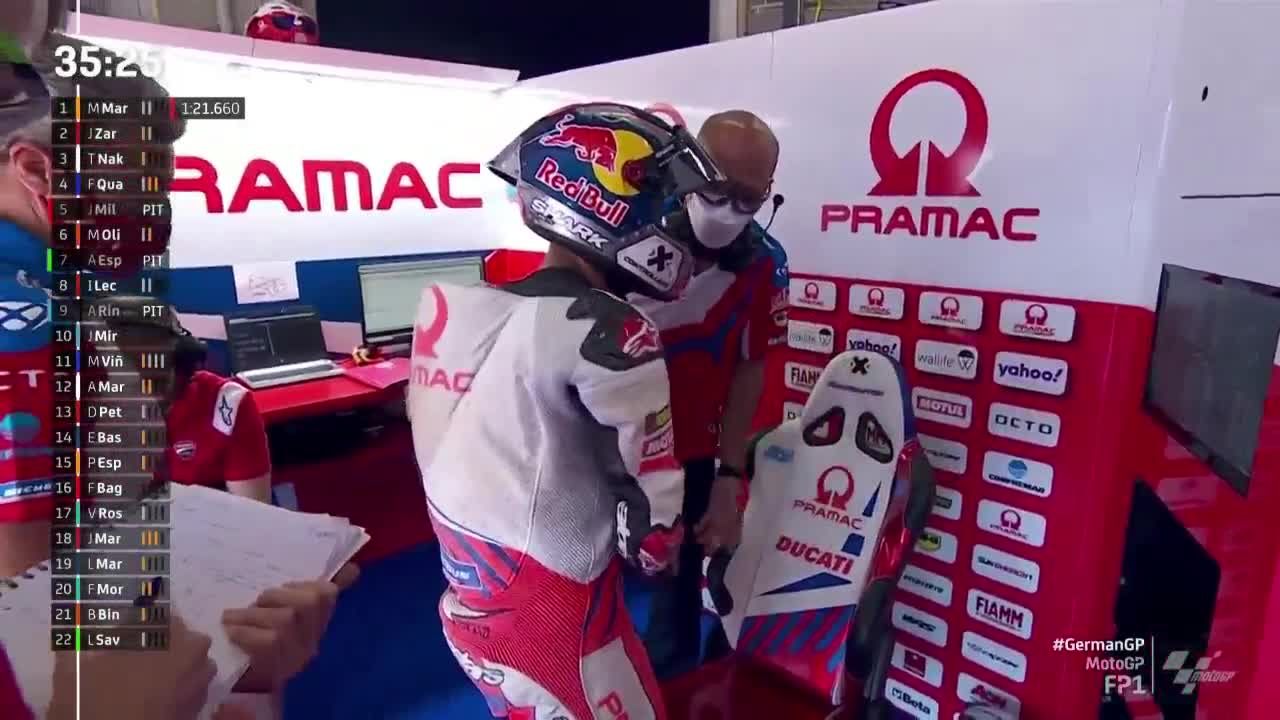 德国大奖赛 MotoGP第一次练习赛　