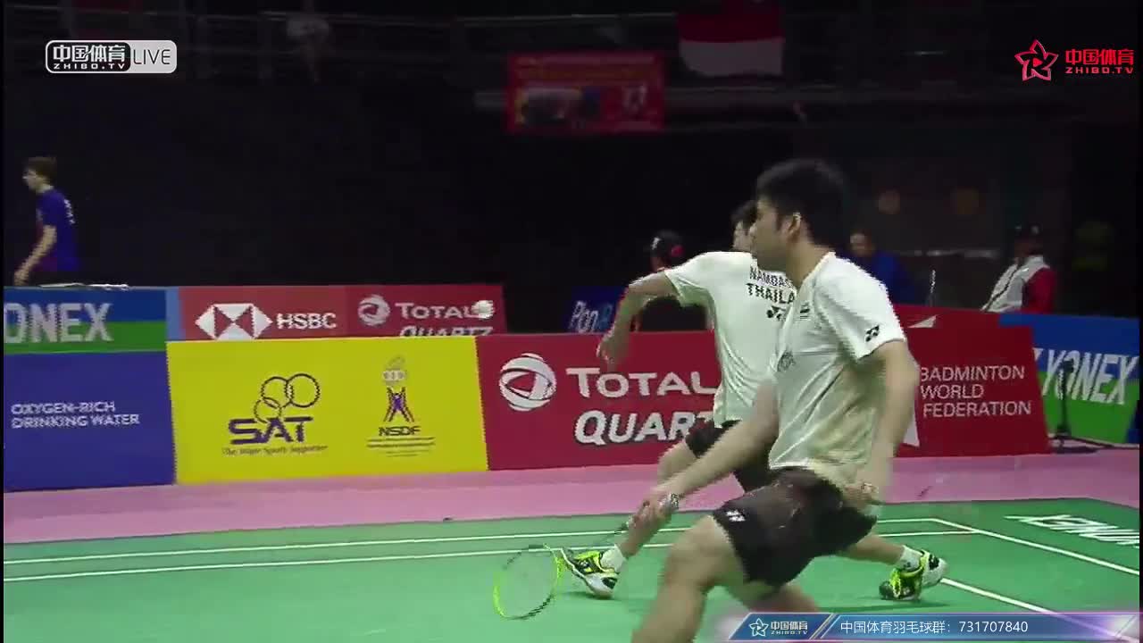 印度尼西亚vs泰国 2018汤尤杯 汤姆斯杯小组赛B组