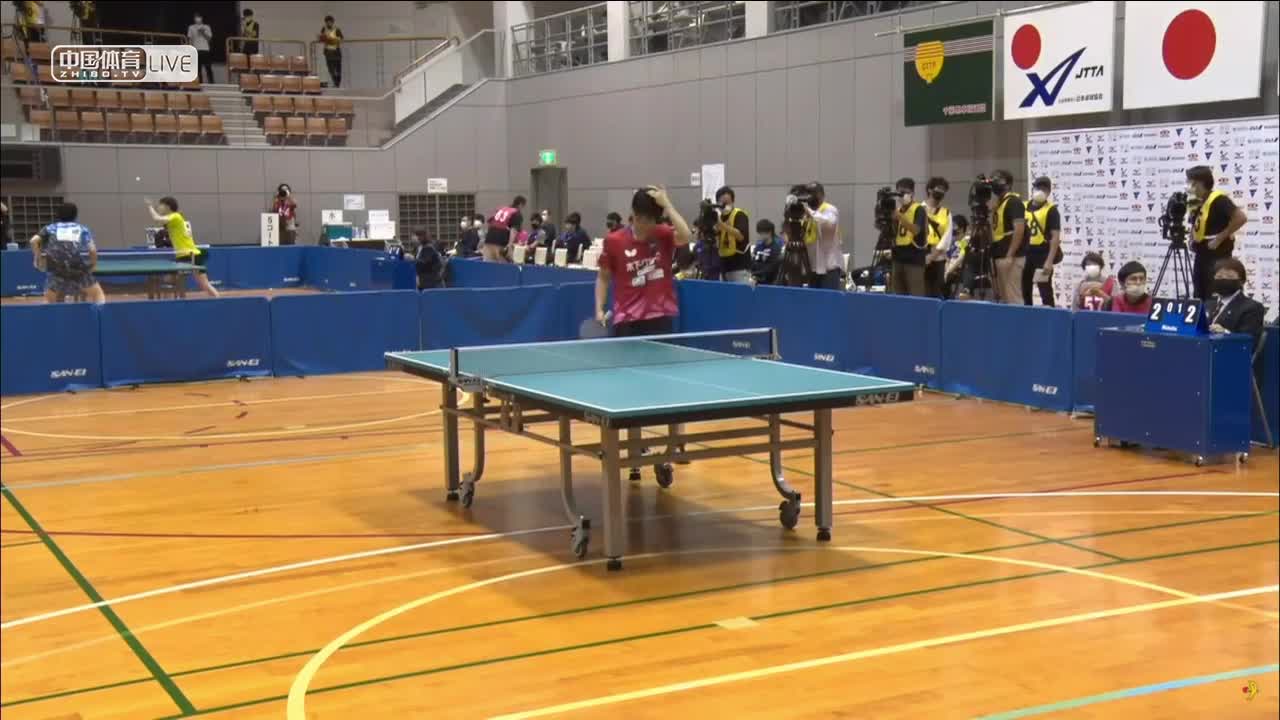 水谷隼 vs 松岛辉空 日本亚锦赛选拔赛 1号桌 