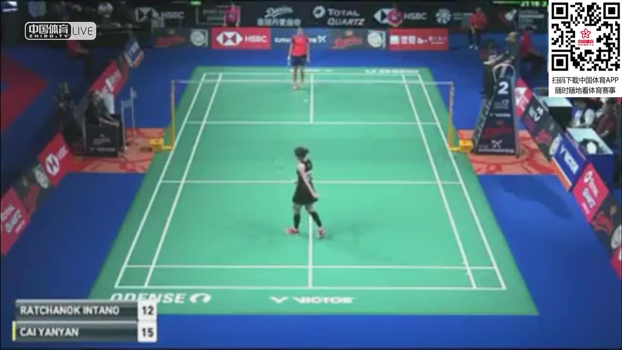 蔡炎炎 vs 因达农 2018丹麦公开赛女单1/8决赛