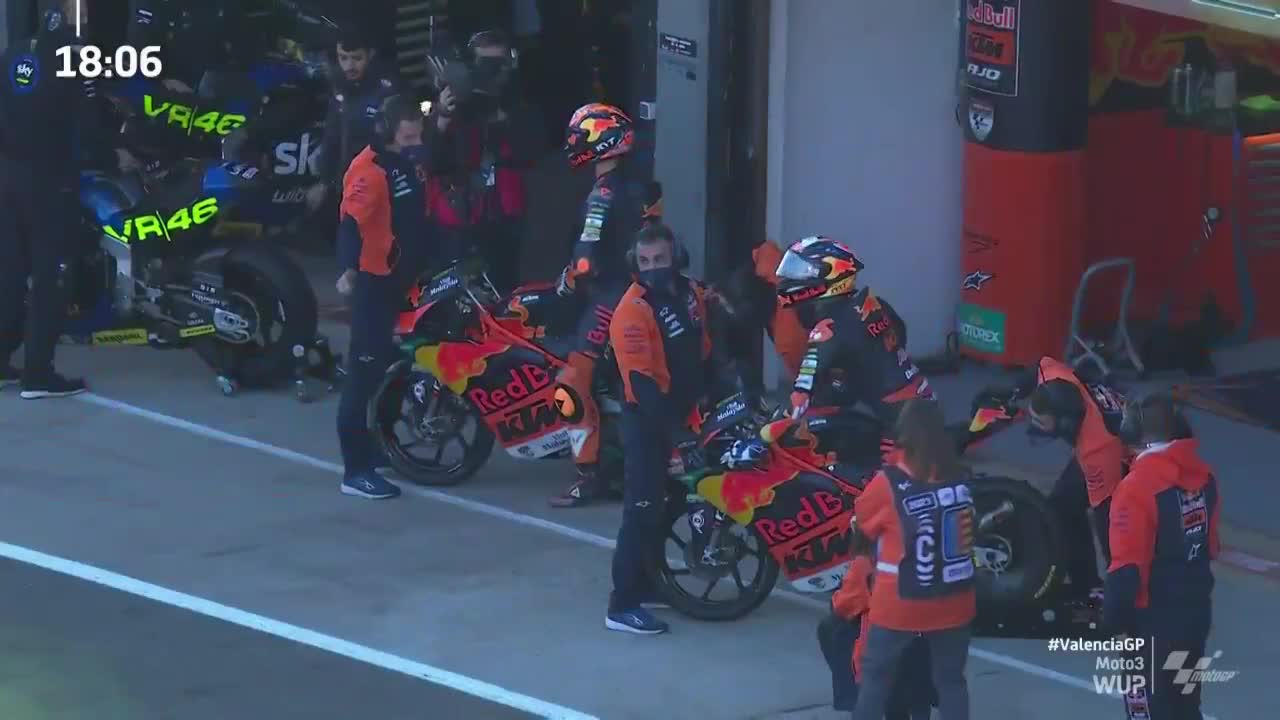 MotoGP世界摩托锦标赛 瓦伦西亚大奖赛Moto3热身赛