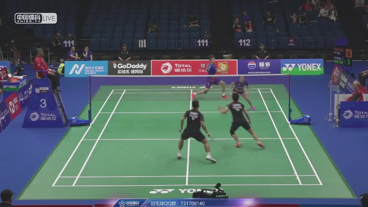德差波尔/沙西丽 vs 陈健铭/赖沛君 2018南京世锦赛 混双