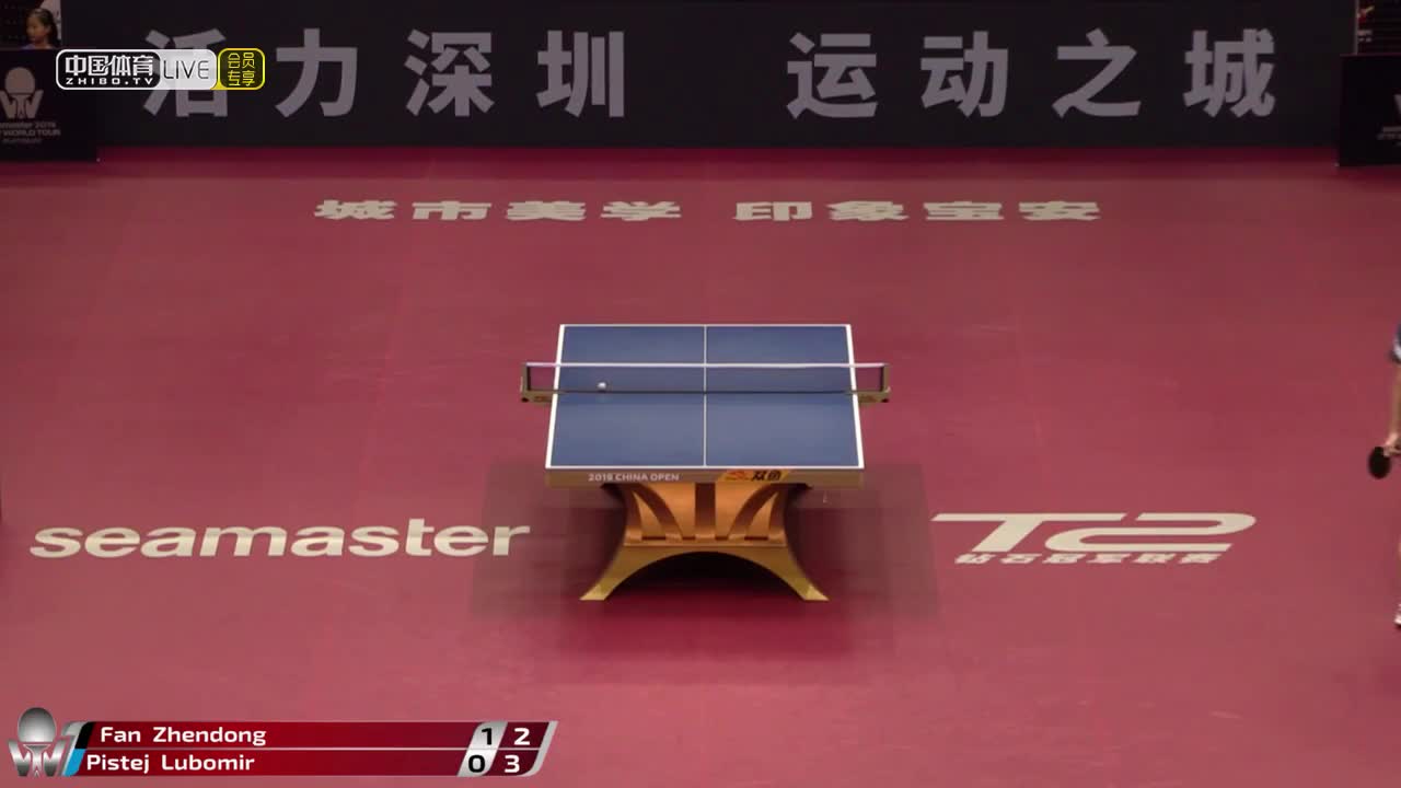 樊振东 CHN vs 皮斯特耶 SVK 2019中国公开赛 男单1/8决赛