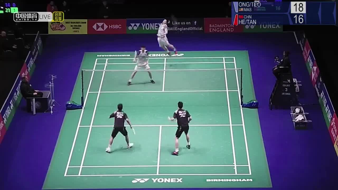 王耀新/张御宇 vs 何济霆/谭强 2020全英公开赛 男双1/16决赛