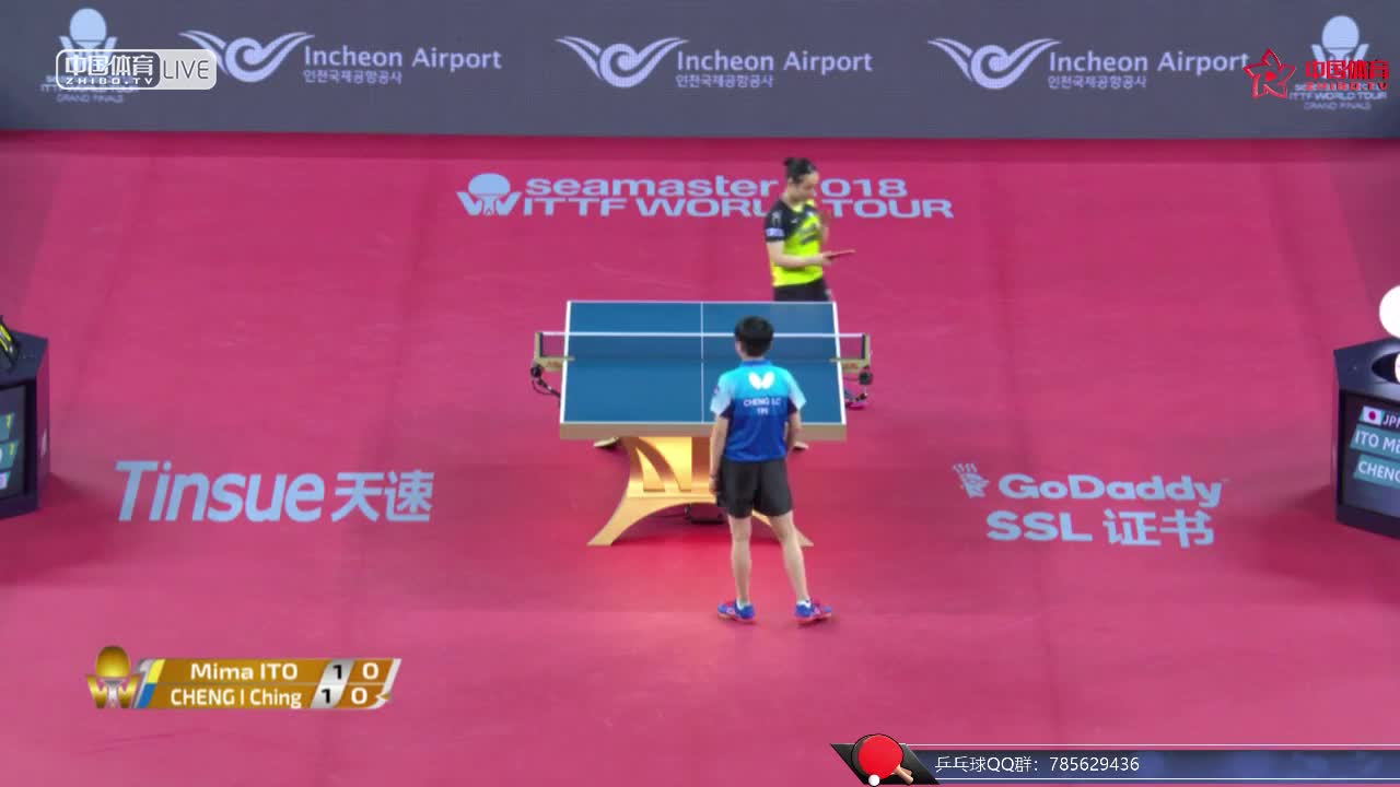 伊藤美诚 JPN vs 郑怡静 TPE 女单1/8决赛 ITTF世界巡回赛总决赛