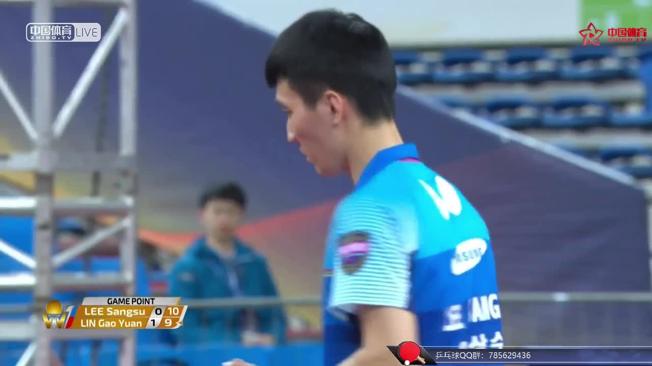 李尚洙 KOR vs 林高远 CHN 男单1/8决赛 ITTF世界巡回赛总决赛