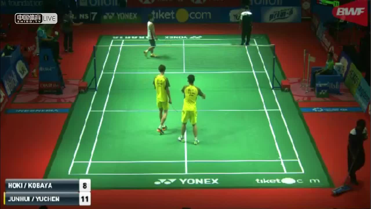 李俊慧/刘雨辰 vs 小林优吾/保木卓朗 印尼公开赛 男双1/16决赛